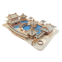 Woodcraft Drevené 3D puzzle Záhrady Suzhou