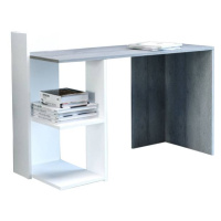 Sconto Písací stôl PACO 01 sivá/biela