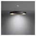 Čierne závesné svietidlo s textilným tienidlom ø 90 cm Galata Slim – Nice Lamps