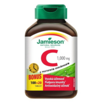 JAMIESON Vitamín C 1000 mg tablety s postupným uvoľňovaním 100+20 kusov ZADARMO