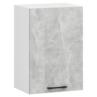 Kuchyňská závěsná skříňka Olivie W 50 cm bílá/beton