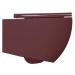 Isvea Isvea, INFINITY závesná WC misa, Rimless, 36,5x53cm, Matná maroon Red, 10NF02004-2R