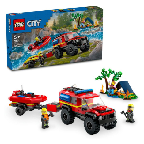 LEGO LEGO® Hasičský vůz 4x4 a záchranný člun 60412