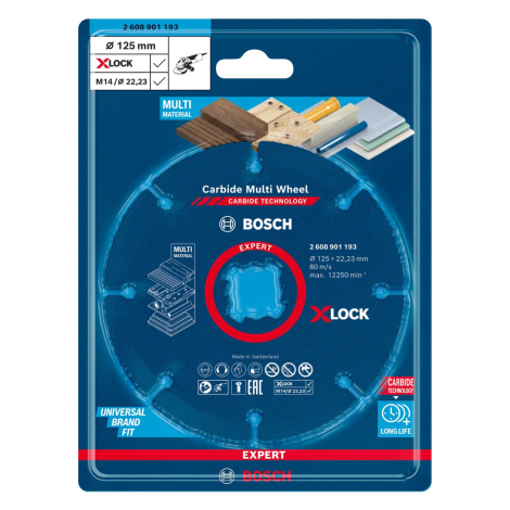 Bosch Rezný kotúč Expert Carbide Multi Wheel X-Lock, pr. 125 mm