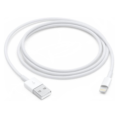 Kábel Apple MD818ZM/A, USB-A na Lightning, 1m, biely (Bulk)