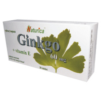 NATURICA GINKGO 60 mg + vitamín E 30 tabliet