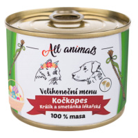 ALL ANIMALS Kočkopes konzerva Veľkonočné menu 200 g