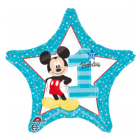 Balónik fóliový 1. narodeniny Mickey Mouse
