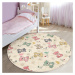 Svetložltý detský koberec ø 120 cm Comfort – Mila Home