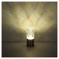 LED dobíjacia stolová lampa Lunki, mosadzná farba, výška 19 cm, CCT