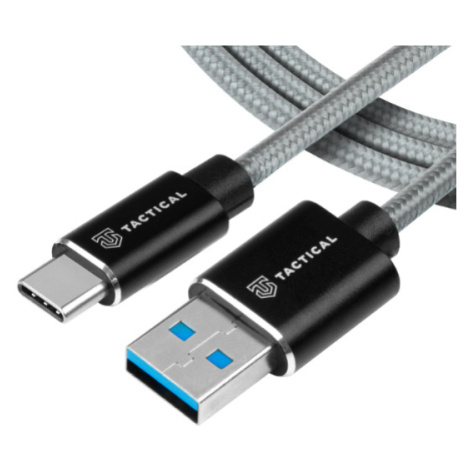 Kábel Tactical Fast Rope Aramid 023, USB-A na USB-C, 2m, sivý