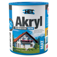 Univerzálna akrylátová farba HET Akryl MAT 0100 Biela 0,7kg 222010017