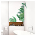 Samolepka na stenu 60x90 cm Tropical Leaves - Ambiance