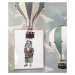 Dadaboom.sk Dekoračný teplovzdušný balón - sivá - L-50cm x 30cm