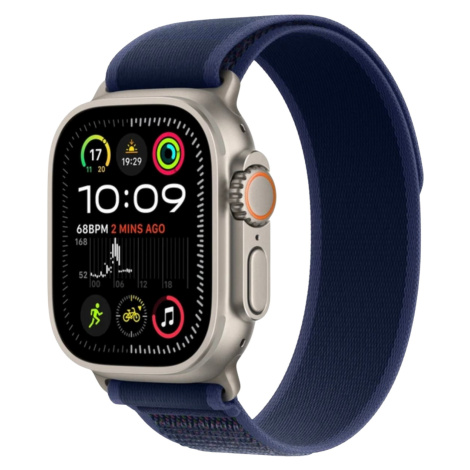 APPLE Watch Ultra 2 (2024) 49mm, Prírodný titán s modrým trailovým ťahom M/L