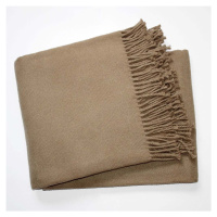 Hnedá deka s podielom bavlny Euromant Basics, 140 x 180 cm
