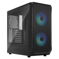 Fractal Design Focus 2 RGB Black TG Clear Tint/Midi Tower/Transpar./Čierna