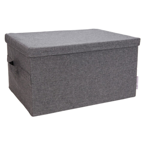 Sivý látkový úložný box s vekom 34x45x25 cm Soft Storage – Bigso Box of Sweden