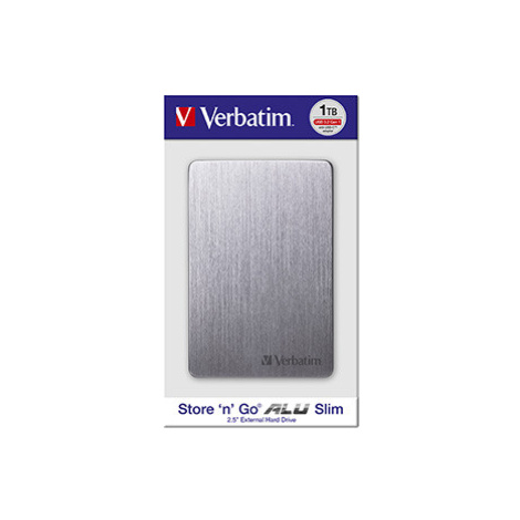 Verbatim externí pevný disk, Store,n,Go ALU Slim, 2.5", USB 3.0, 1TB, 53662, vesmírné šedý