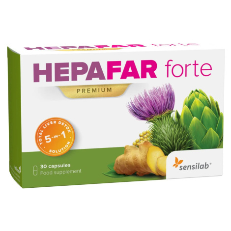 Hepafar Forte Premium | Očista a detoxikácia pečene | Stop stukovatenej pečene | Obsahuje pestre