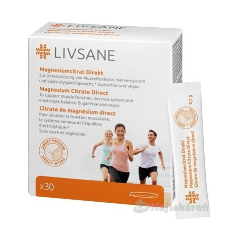 LIVSANE Magnesium Citrát Direct vrecúška s obsahom granulátu 30 ks