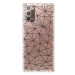 Odolné silikónové puzdro iSaprio - Abstract Triangles 03 - black - Samsung Galaxy Note 20