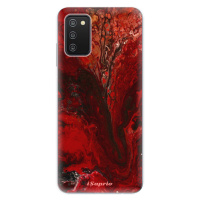Odolné silikónové puzdro iSaprio - RedMarble 17 - Samsung Galaxy A03s