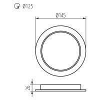 TAVO LED DO 12W-NW Vstavané svietidlo LED