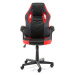 Otočná herní židle FERO II černo-červená