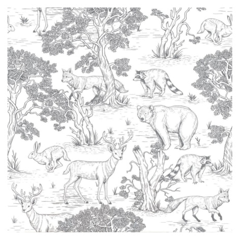 Papierová detská tapeta 100 cm x 280 cm Animals – Dekornik