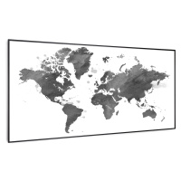 Klarstein Wonderwall Air Art Smart, infračervený ohrievač, 120 x 60 cm, 700 W, čierna mapa