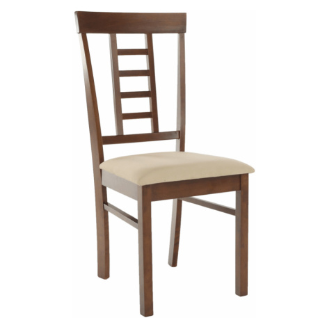 Jedálenská stolička, orech/béžová, OLEG NEW Tempo Kondela
