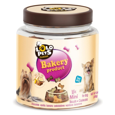 Lolo pets Keksy pre psa mini kosti dóza 300 g