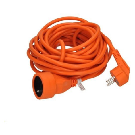 Solight predlžovací prívod - spojka, 1 zásuvka, 10m, 3 x 1mm2, oranžová