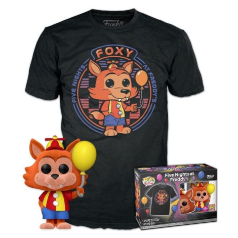 Funko POP! & Tee Box: FNAF - Balloon Foxy (Flocked) (XL)