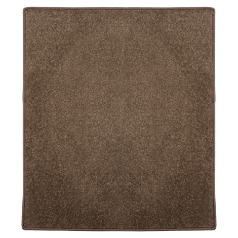 Kusový koberec Eton hnědý 97 čtverec - 100x100 cm Vopi koberce
