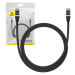 Kábel Baseus Braided network cable cat.7 Ethernet RJ45, 10Gbps, 1m (black)