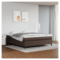 vidaXL Rám na boxspring posteľ, hnedý 160x200 cm, umelá koža