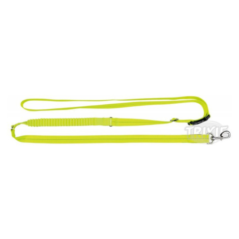 Vodítko JOGGING svietiace USB neon žlté - 2,5cm/1,85-2,55m Trixie