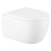 MEXEN/S - Carmen Závesná WC misa vrátane sedátka, duroplast, biela 30880200