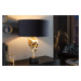 LuxD 26679 Dizajnová stolová lampa Madigan 56 cm čierno-zlatá