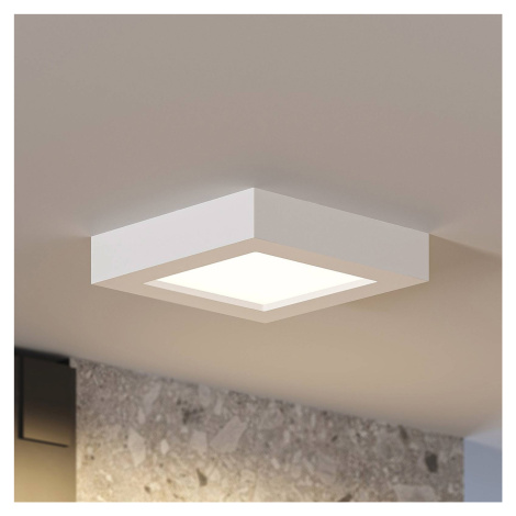 Prios LED stropné svietidlo Alette, biele, 17,2 cm, stmievateľné