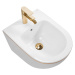 REA - Závesný bidet Carlo Mini White Gold Edge REA-C6990