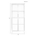 Biela kovová vitrína 35x150 cm Miya – White Label