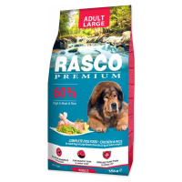 Krmivo Rasco Premium Adult Large kura s ryžou 15kg