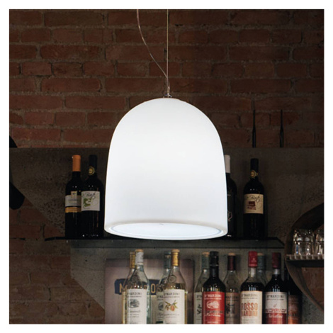 Modo Luce Campanone závesná lampa Ø33 cm biela