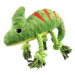 Hračka Dog Fantasy Jungle chameleón pískací zelená 28cm