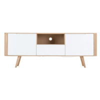 Televízny stolík z dubového dreva Gazzda Ena Two, 160 × 42 × 60 cm