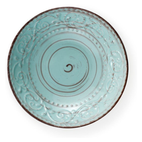 Tyrkysový tanier z kameniny na polievku Brandani Serendipity, ⌀ 20 cm