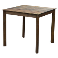 DEOKORK Záhradný stôl SCOTT 80x80 cm (hnedý)